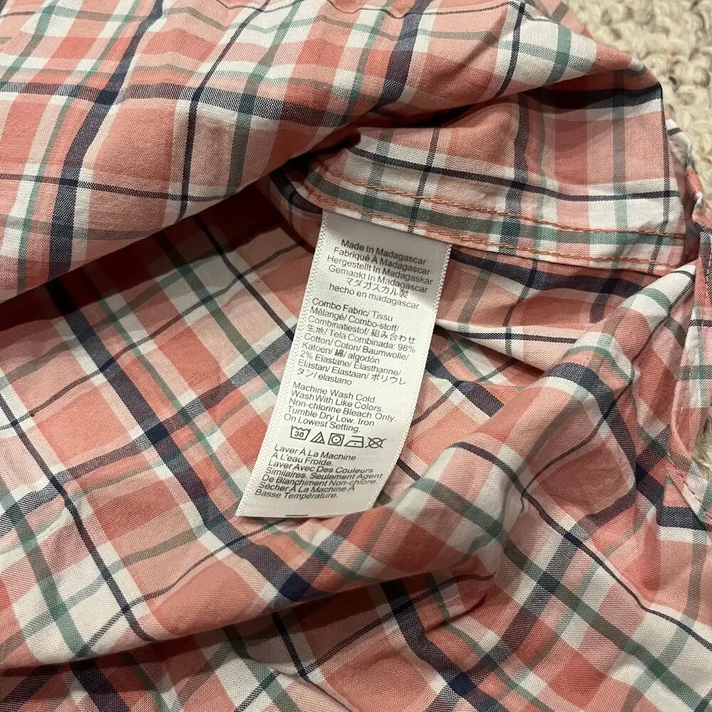 NEW J Crew Classic Fit Flex Casual Shirt XL Plaid Preppy Casual Classic Academia